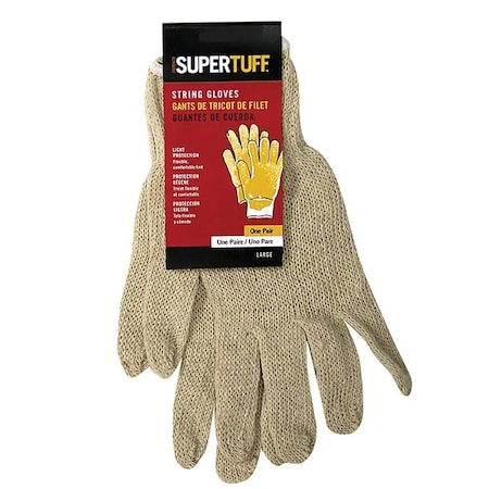 Trimaco Large SuperTuff Knit String Gloves, PR 01830